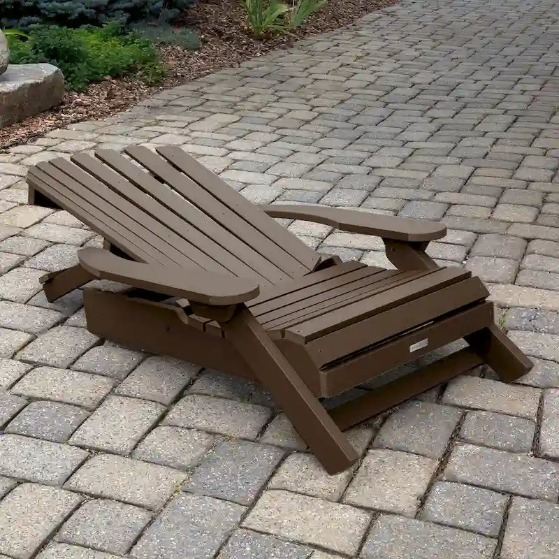 Sedia Adirondack Pieghevole e Reclinabile King-Size HIGHWOOD