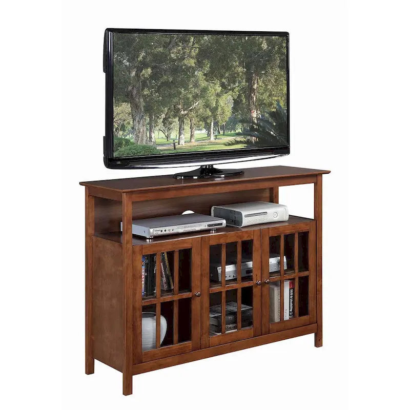 Convenience Concepts Big Sur Mobile TV Stand Deluxe con Armadietti e Ripiano per TV fino a 55 Pollici