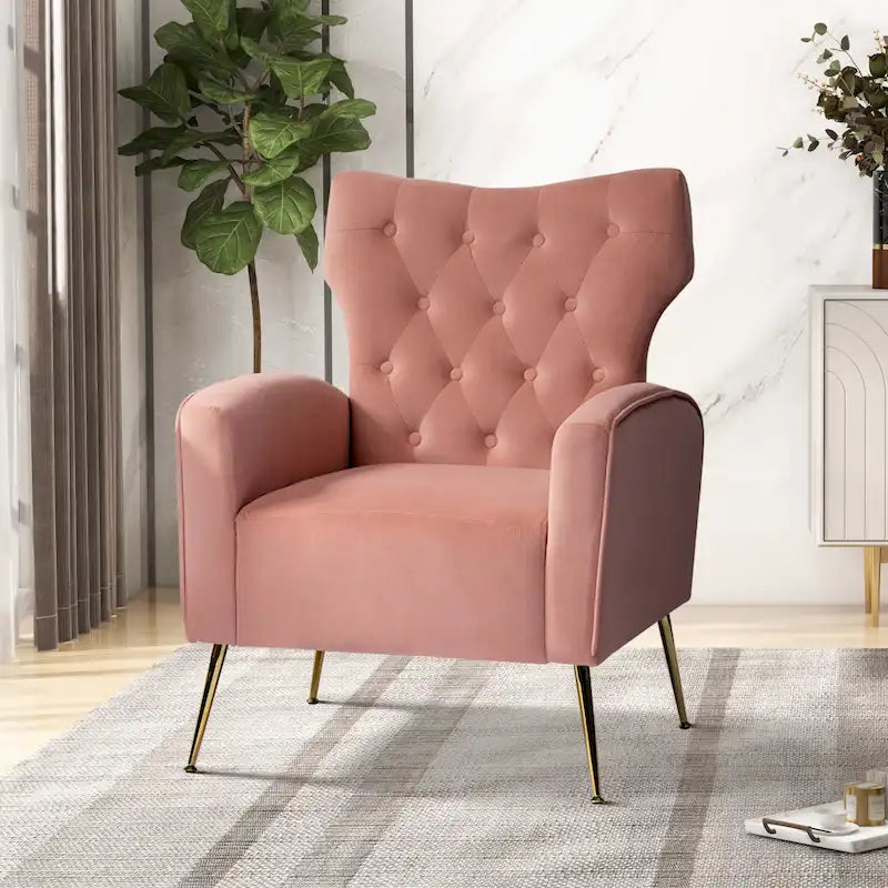 Sedia imbottita Abadiana Accent con base in metallo