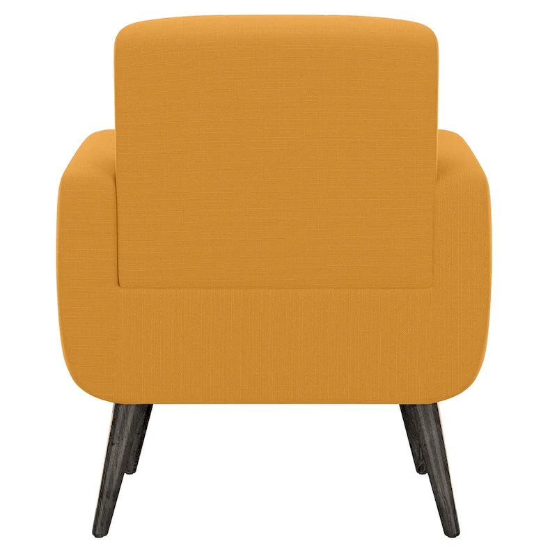 Poltrona di design di metà secolo Carson Carrington Keflavik, giallo senape
