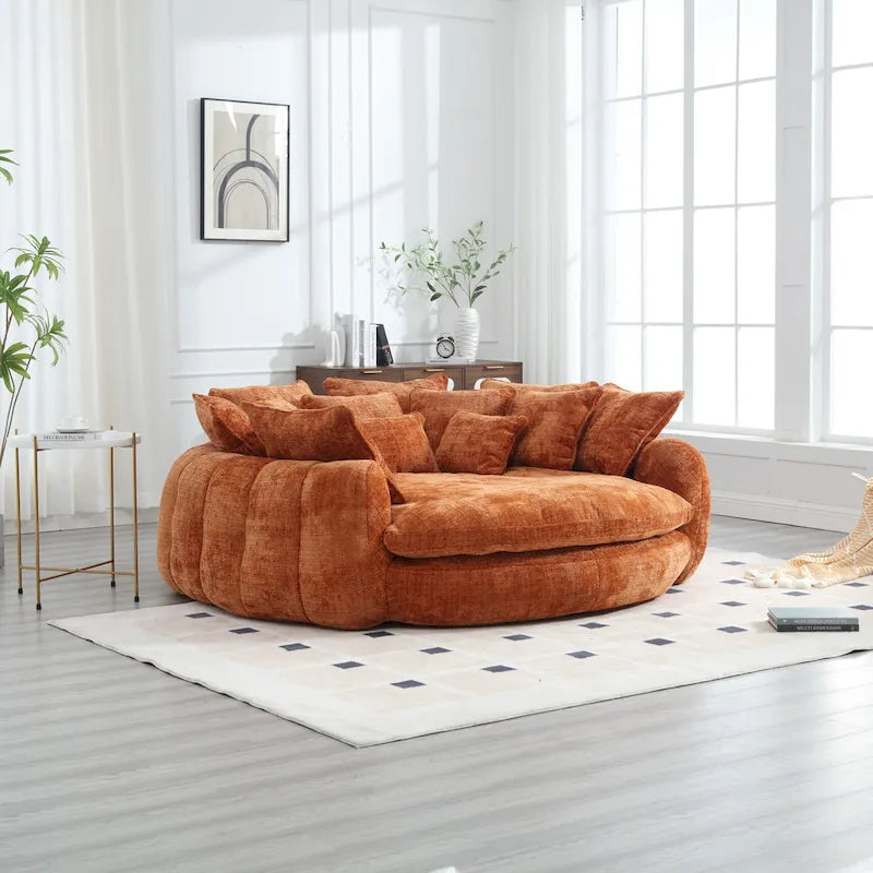 Comodo divano letto matrimoniale Loaf, divano letto oversize con braccioli