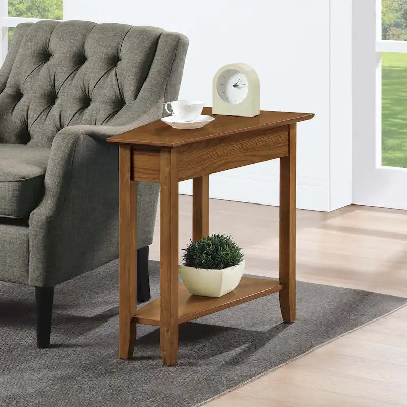 Convenience Concepts Tavolino a cuneo American Heritage con ripiano