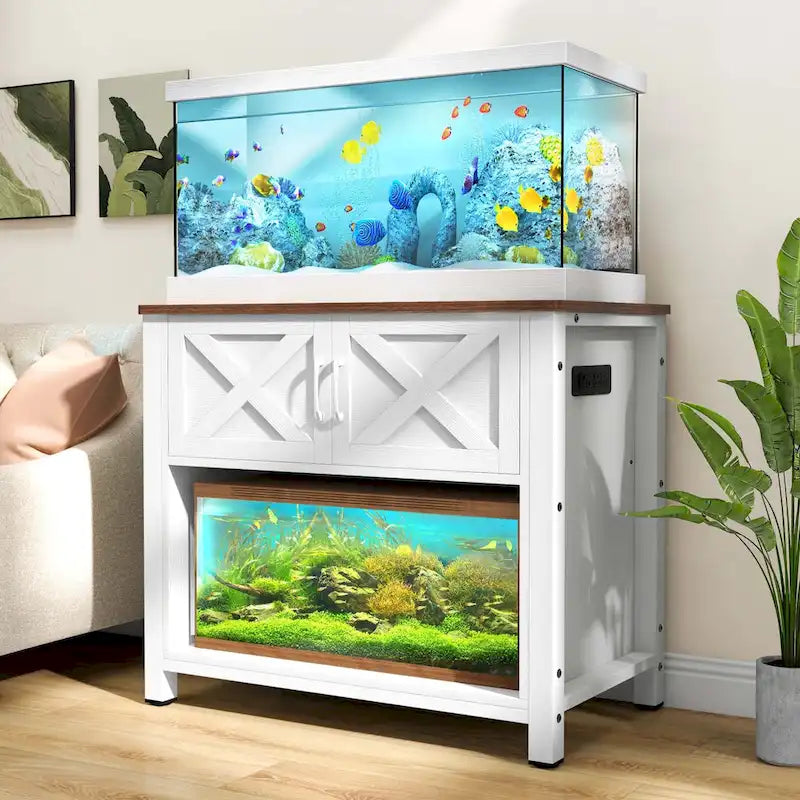 Mobiletto di supporto per acquario da 150-190 litri con prese elettriche