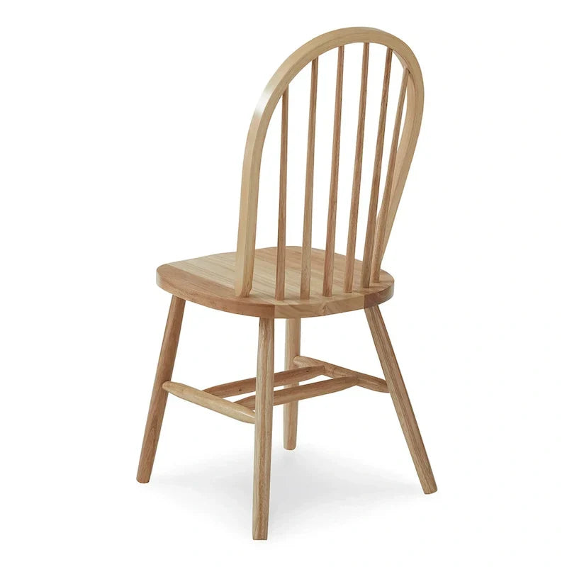 Sedia da pranzo International Concepts in legno massello Windsor con schienale a fusi