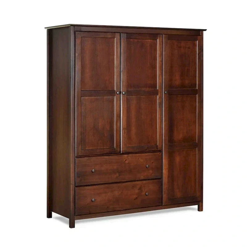 Armadio Grain Wood Furniture Shaker Wood a 3 ante - 60x72x22