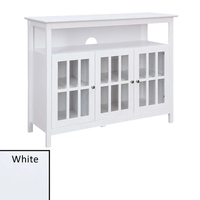 Convenience Concepts Big Sur Mobile TV Stand Deluxe con Armadietti e Ripiano per TV fino a 55 Pollici
