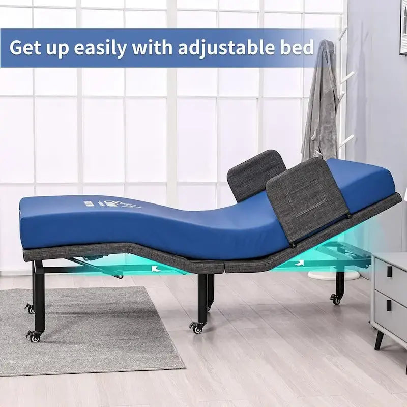 Letto Regolabile con Telecomando Wireless, Rete Ospedaliera con/senza Materasso