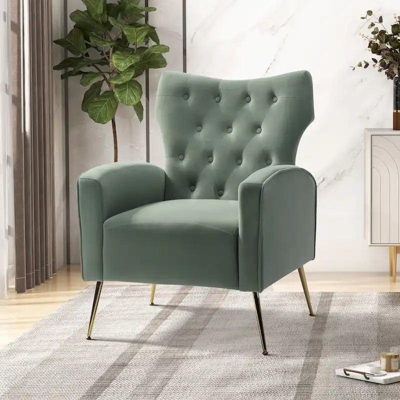 Sedia imbottita Abadiana Accent con base in metallo