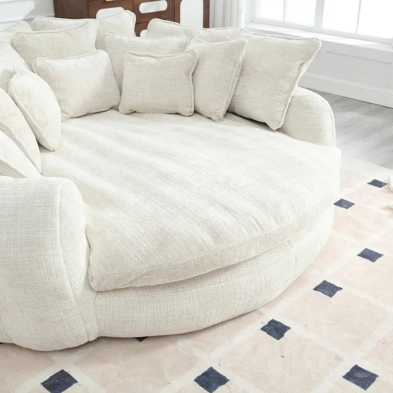 Comodo divano letto matrimoniale Loaf, divano letto oversize con braccioli