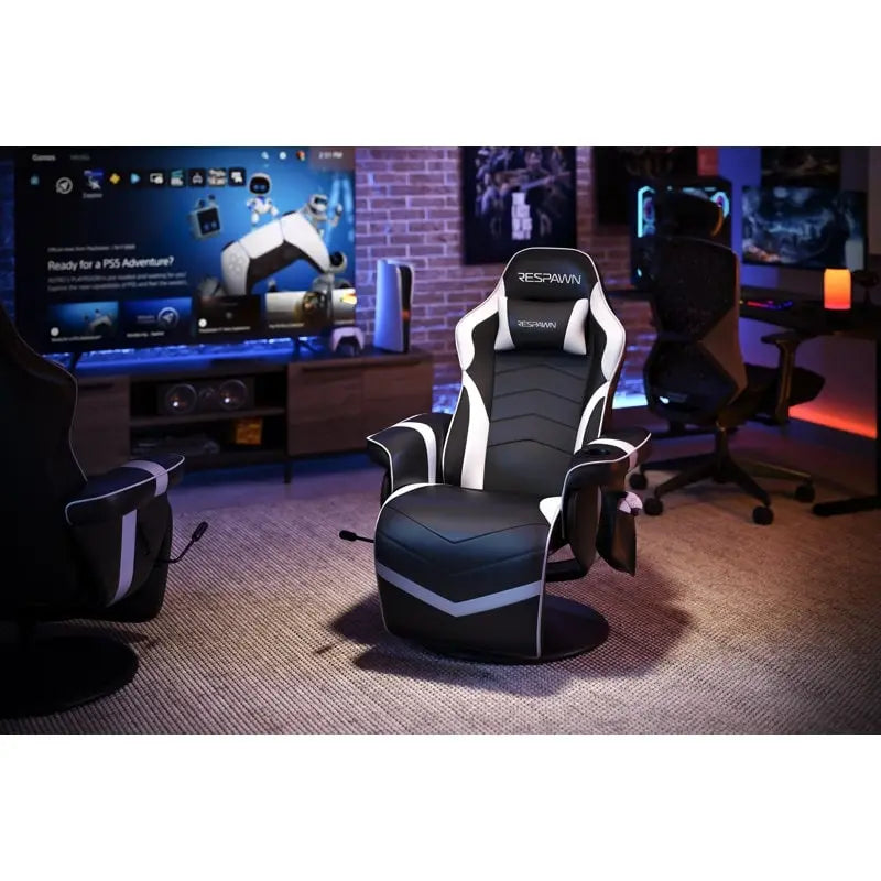 Poltrona reclinabile da gaming - Sedia da gaming reclinabile con poggiapiedi