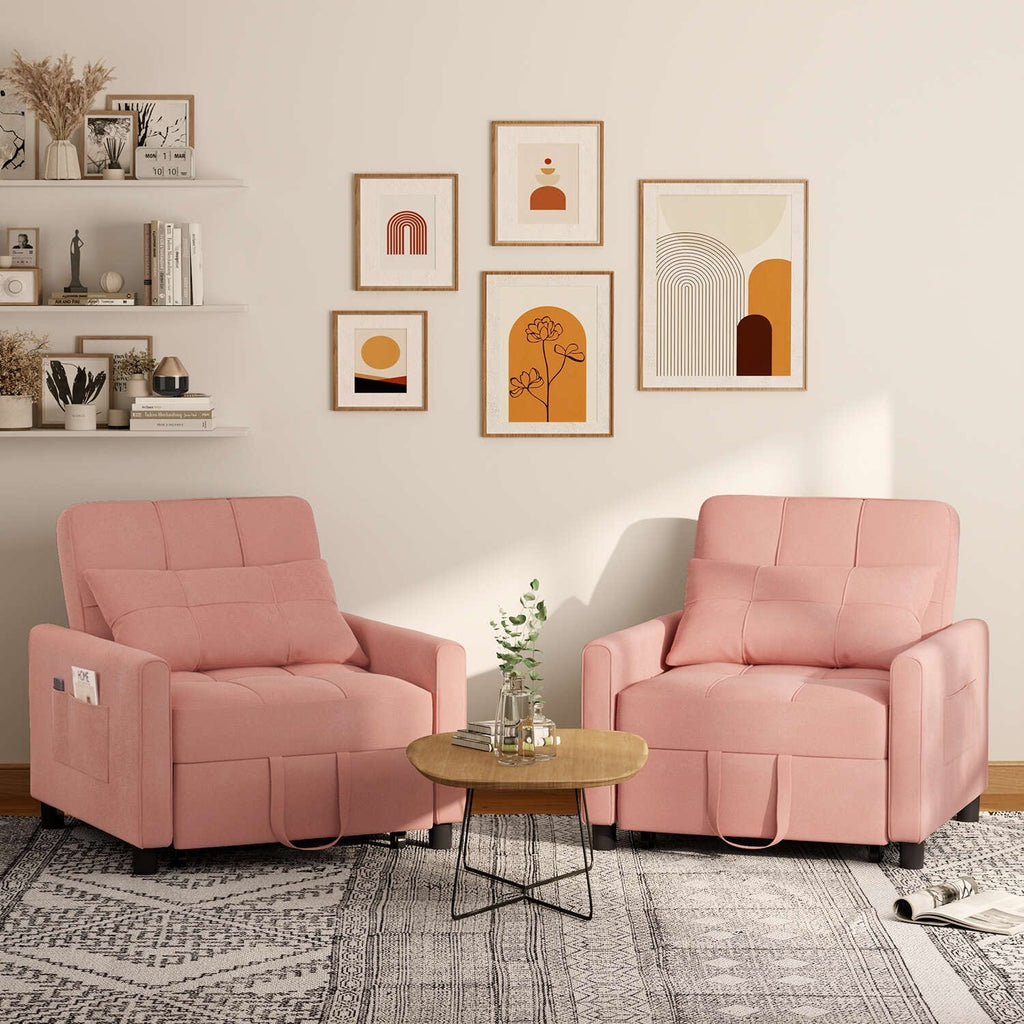 Divano letto trasformabile 3-in-1, Poltrona letto estraibile, Letto pieghevole convertibile per soggiorno