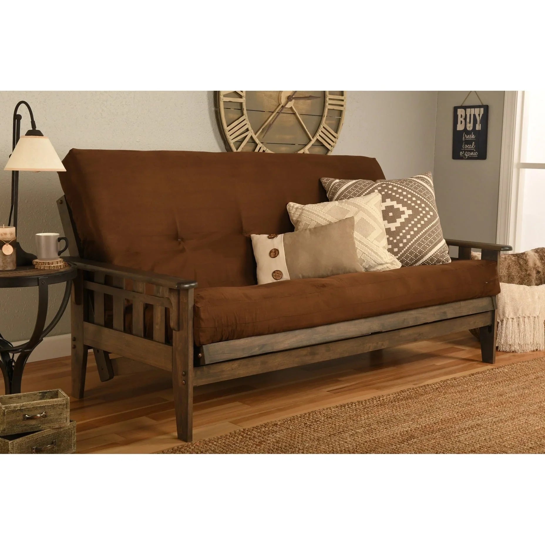 Set Futon Noce Rustico Full-size con Materasso