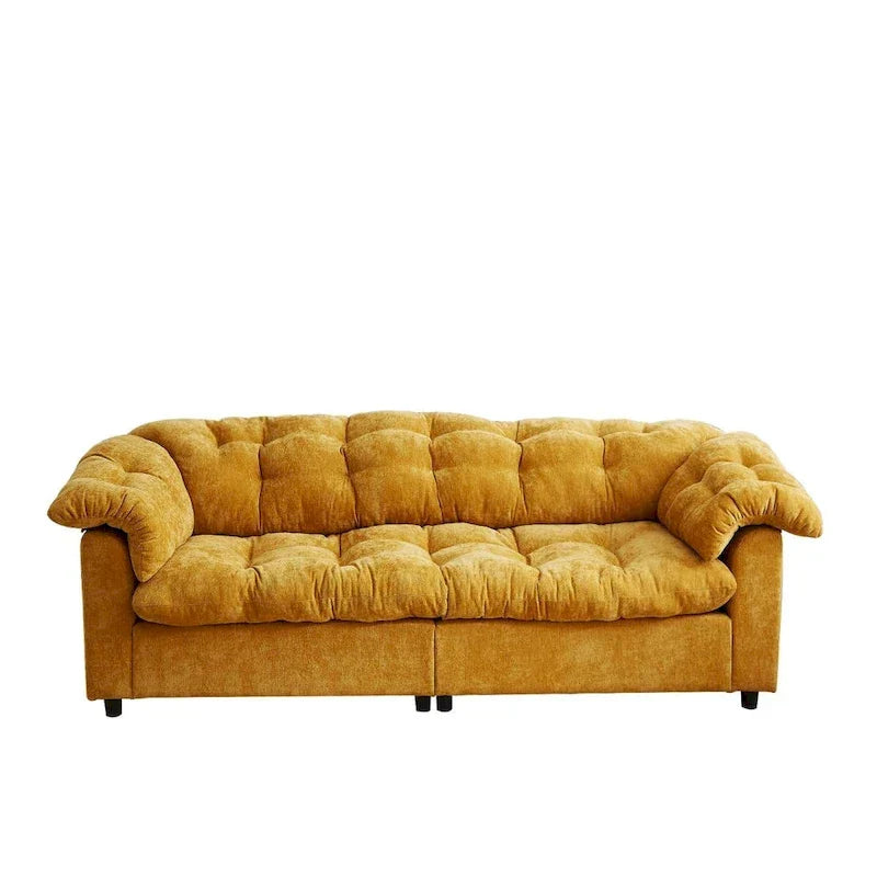 99.2  Divano profondo Chenille Comfort, Divano soffice effetto nuvola imbottito