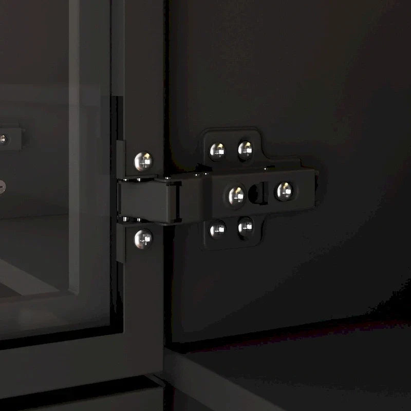 Armadio con ante in vetro da 120 cm con luce LED integrata