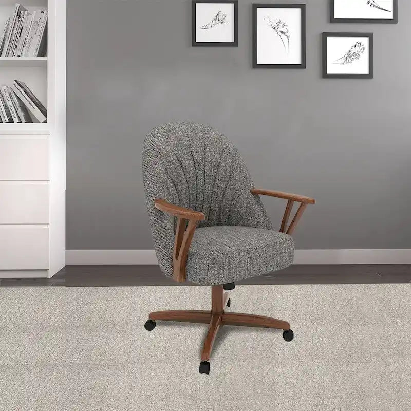 Sedia da Pranzo Caster Finitura Noce