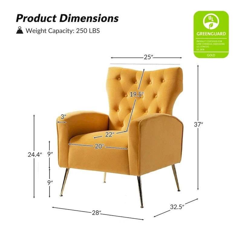 Sedia imbottita Abadiana Accent con base in metallo