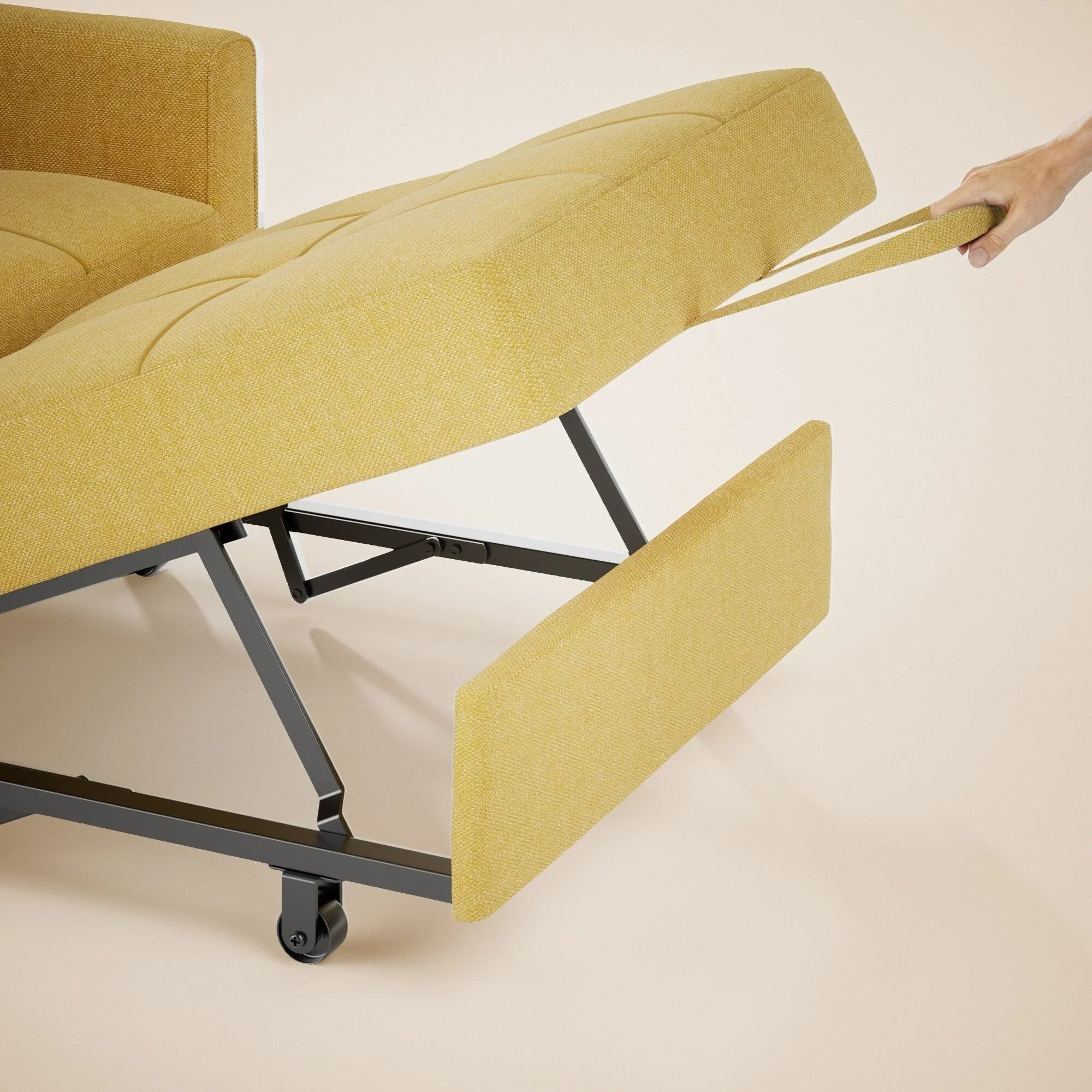 Divano letto trasformabile 3-in-1, Poltrona letto estraibile, Letto pieghevole convertibile per soggiorno