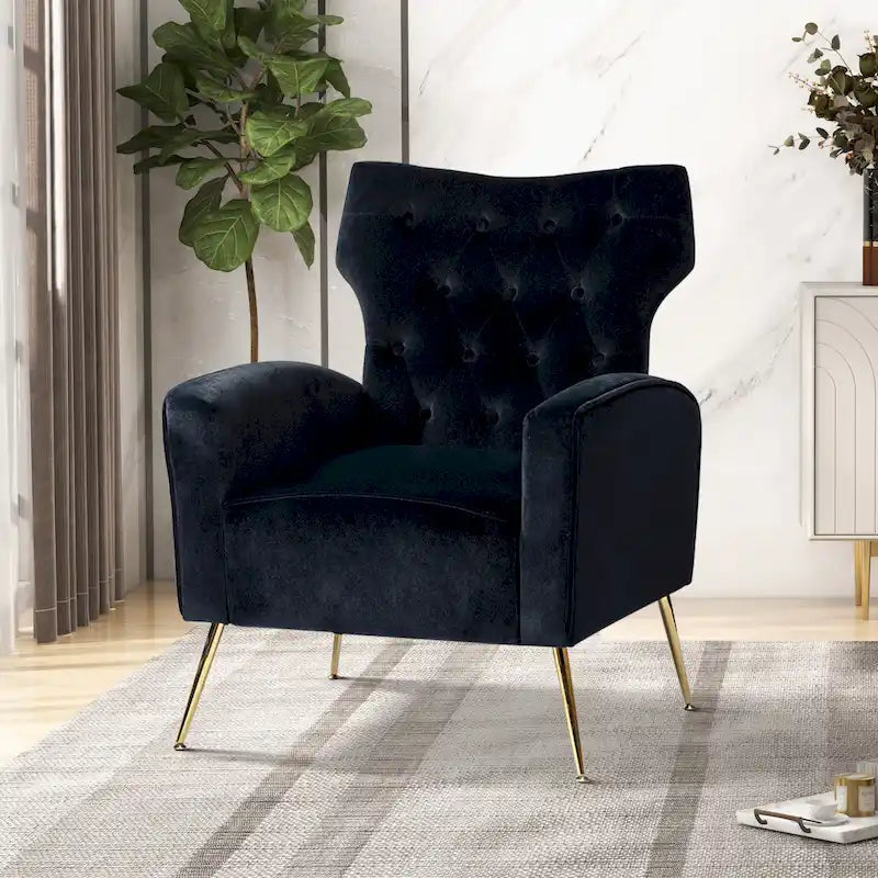 Sedia imbottita Abadiana Accent con base in metallo