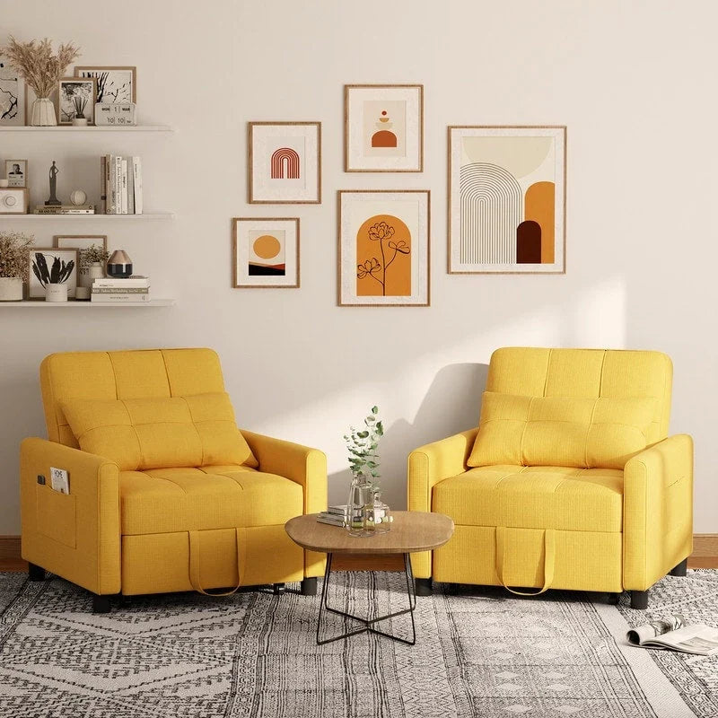 Divano letto trasformabile 3-in-1, Poltrona letto estraibile, Letto pieghevole convertibile per soggiorno