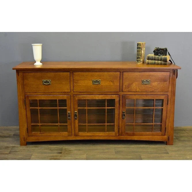 Credenza in rovere quarto di sega in stile Artigiano - 72