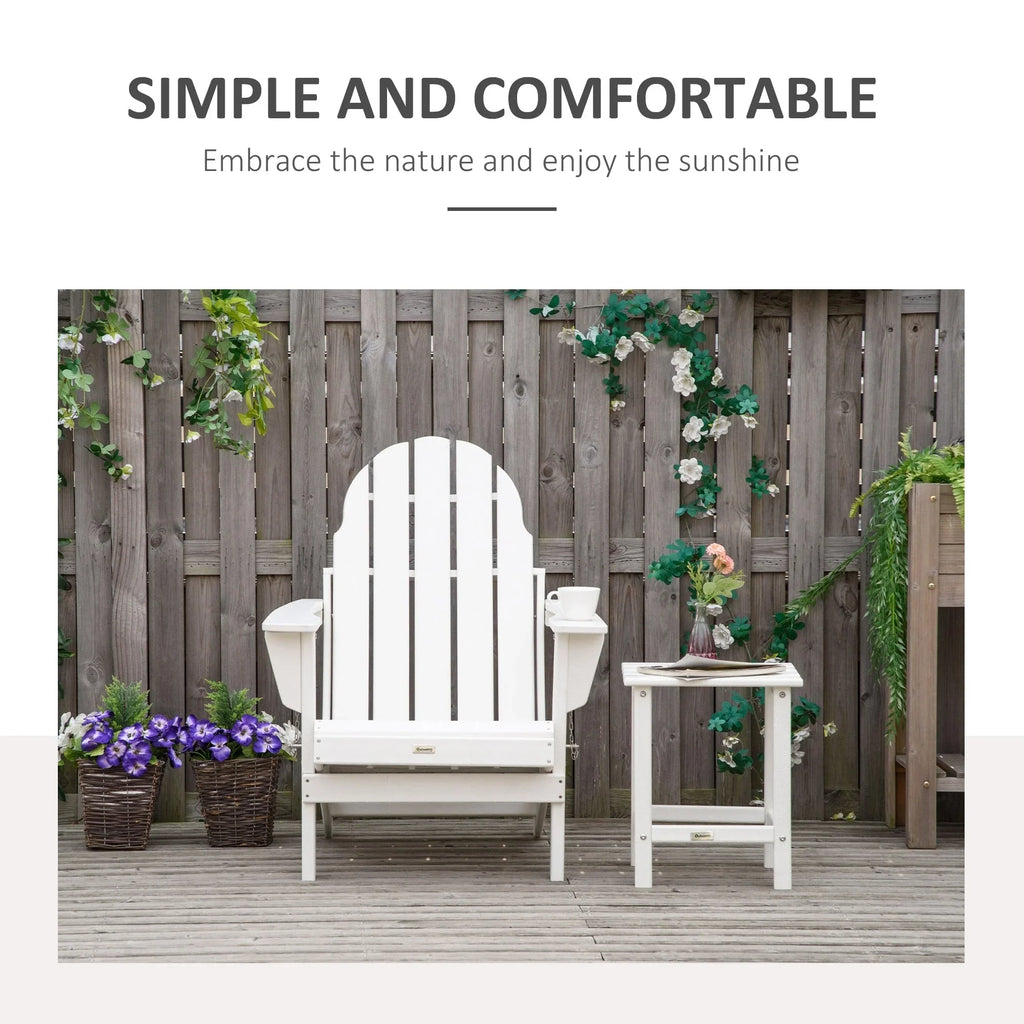 Sedia Adirondack pieghevole, sedie a sdraio in plastica HDPE per esterni per tutte le stagioni, per patio, terrazza e arredi da giardino