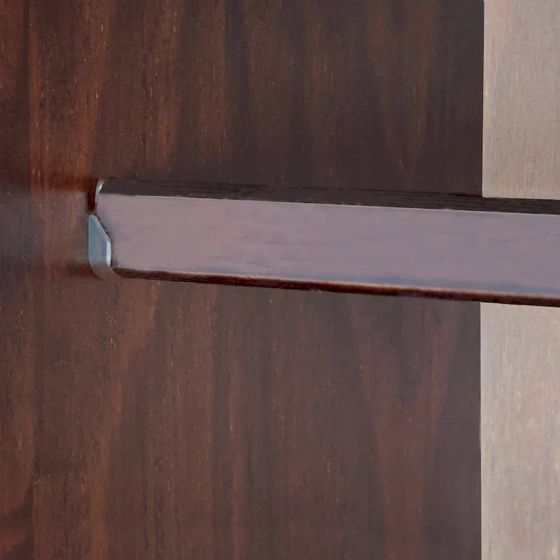 Guardaroba Flessibile in Legno Massello al 100% con Pomelli in Metallo o Legno