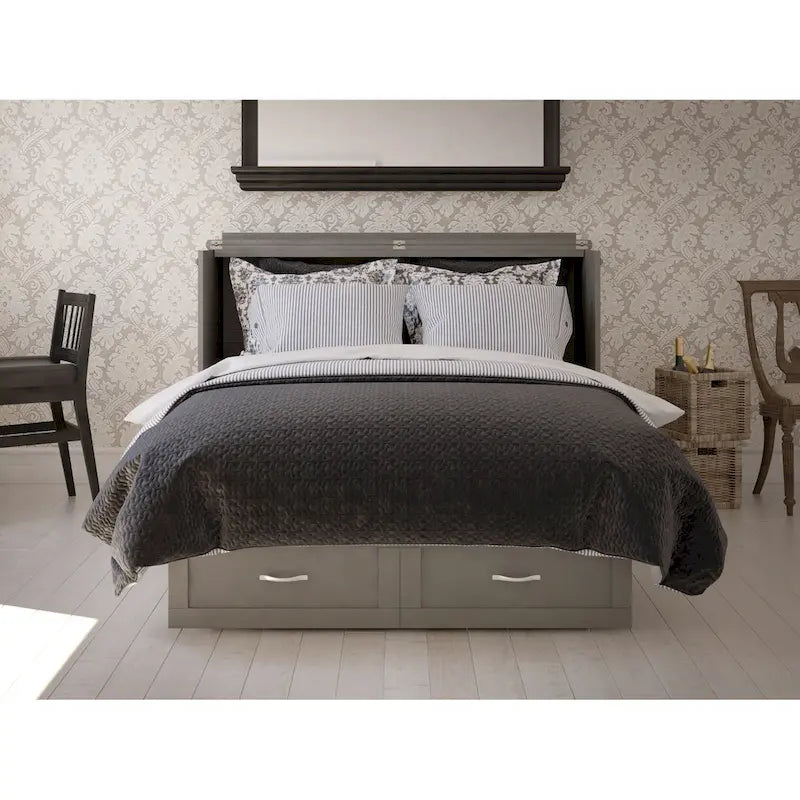 Cassettone letto a scomparsa Chelsea Queen con materasso