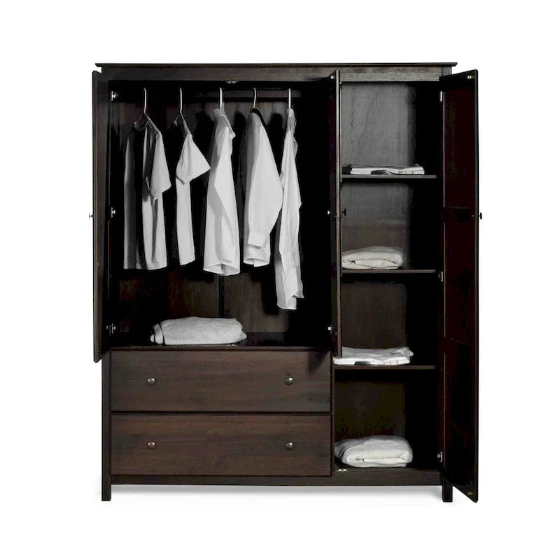 Armadio Grain Wood Furniture Shaker Wood a 3 ante - 60x72x22