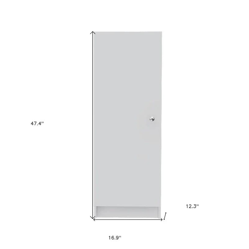 HomeRoots Dispensa O Armadio Da Incasso Bianco Legno 47 - 16.9' X '47.4' X '12.3