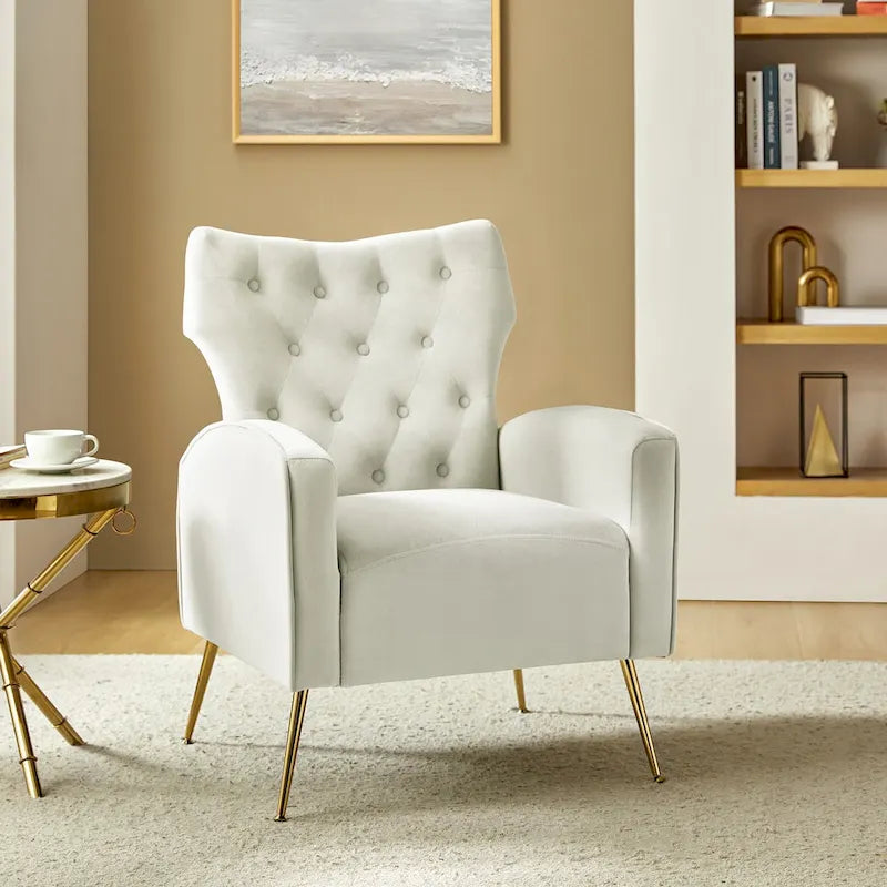Sedia imbottita Abadiana Accent con base in metallo