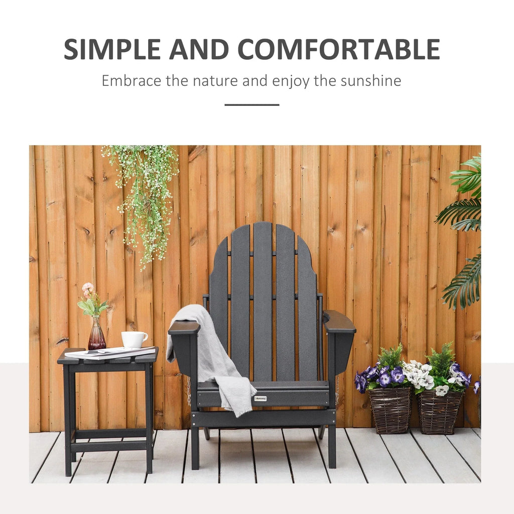 Sedia Adirondack pieghevole, sedie a sdraio in plastica HDPE per esterni per tutte le stagioni, per patio, terrazza e arredi da giardino