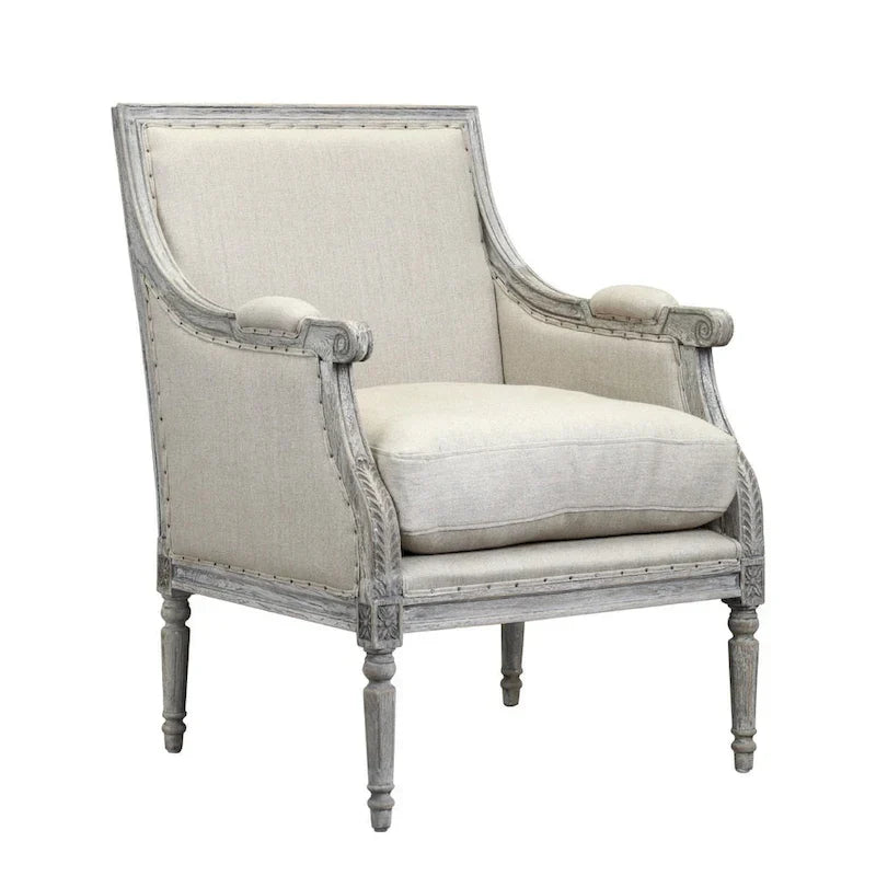 Poltrona in Legno Bianco Sporco Burnham Home Designs Collezione Prentice