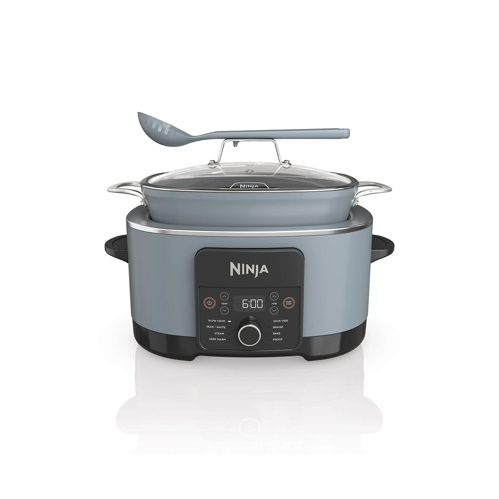 Multi-Cooker da 8,5 litri, con 8 funzioni in 1: Slow Cooker, Pentola Olandese, Vaporiera, Coperchio in Vetro, Cucchiaio Integrato, Pentola Adatta al Forno fino a 260°C