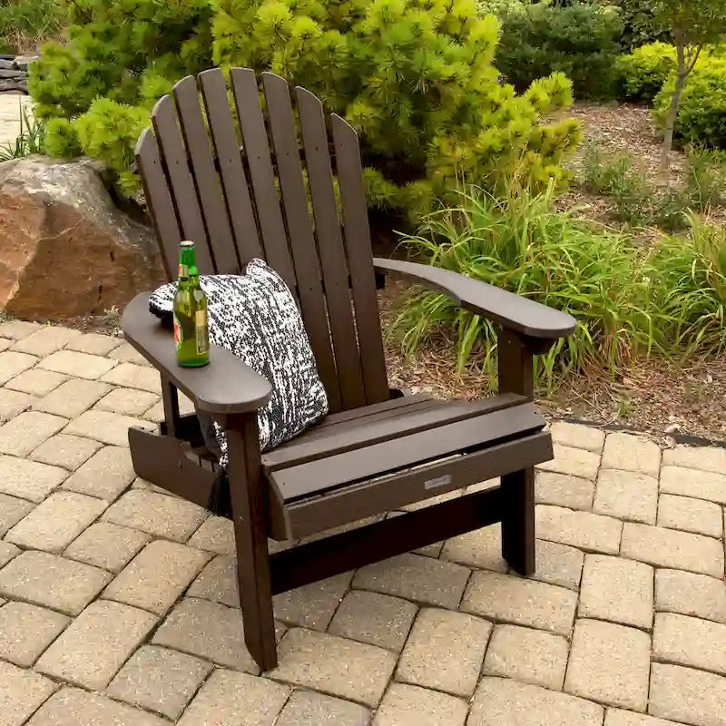 Sedia Adirondack Pieghevole e Reclinabile King-Size HIGHWOOD