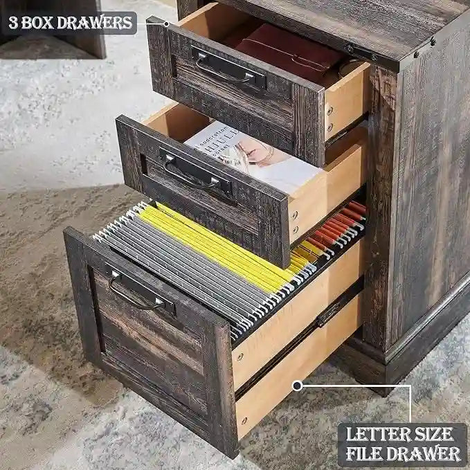 60 Scrivania Direzionale a L da Fattoria, Scrivania ad Angolo in Legno, Scrivania per Computer