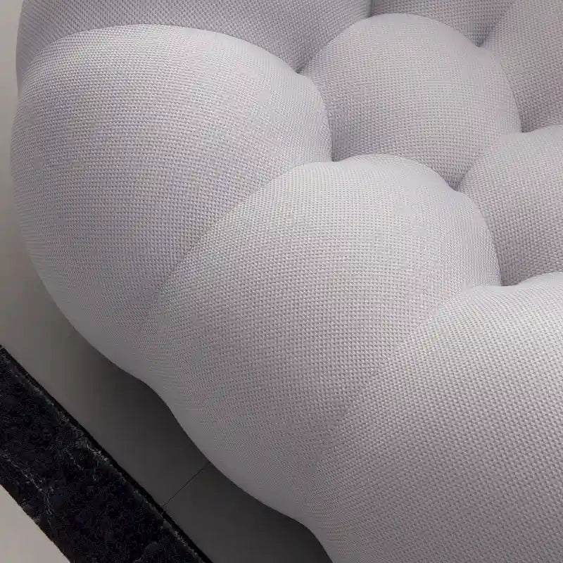 Divano pigro curvo a bolla 2 posti a nido d'ape con tessuto 3D per soggiorno salotto appartamento