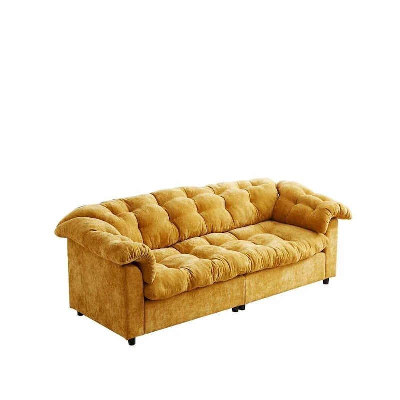 99.2  Divano profondo Chenille Comfort, Divano soffice effetto nuvola imbottito