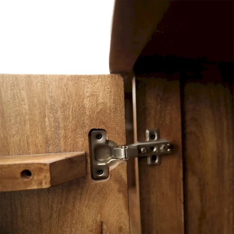 Credenza a 2 cassetti, 63 pollici di larghezza, marrone