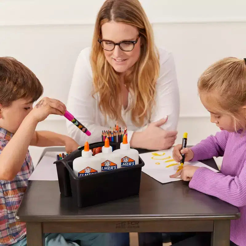 ECR4Kids 24in x 24in Hardwood Table and Two 12in Chairs, 3-Piece