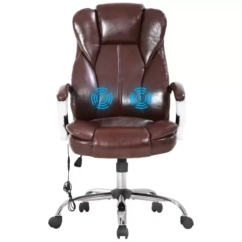Premium Office Chair Computer Chair with High Back Lumbar Support and PU Leather Upholstery