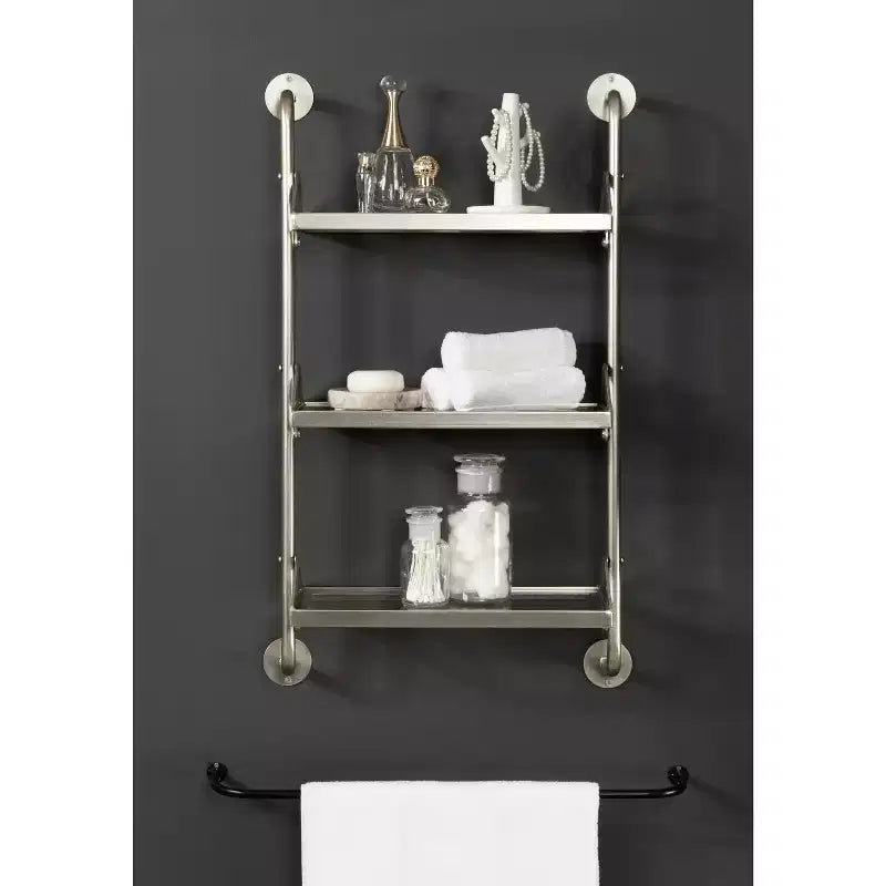 Kate & Laurel All Things Decor 18x30 Marit Three-Tier Wall Shelf