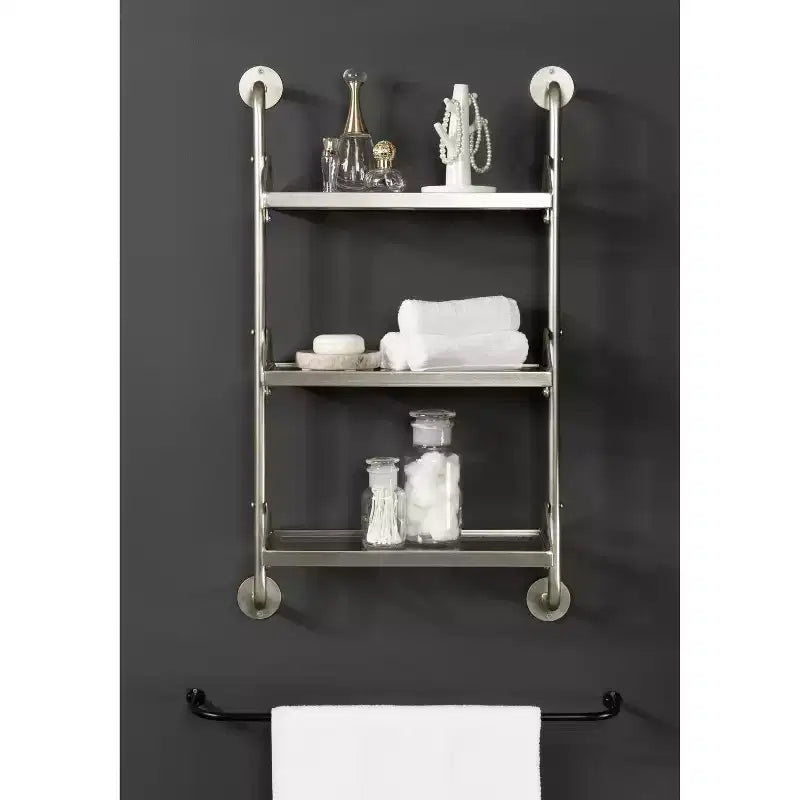 Kate & Laurel All Things Decor 18x30 Marit Three-Tier Wall Shelf