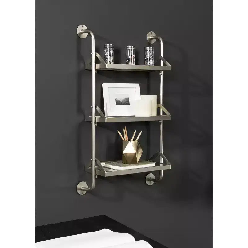 Kate & Laurel All Things Decor 18x30 Marit Three-Tier Wall Shelf