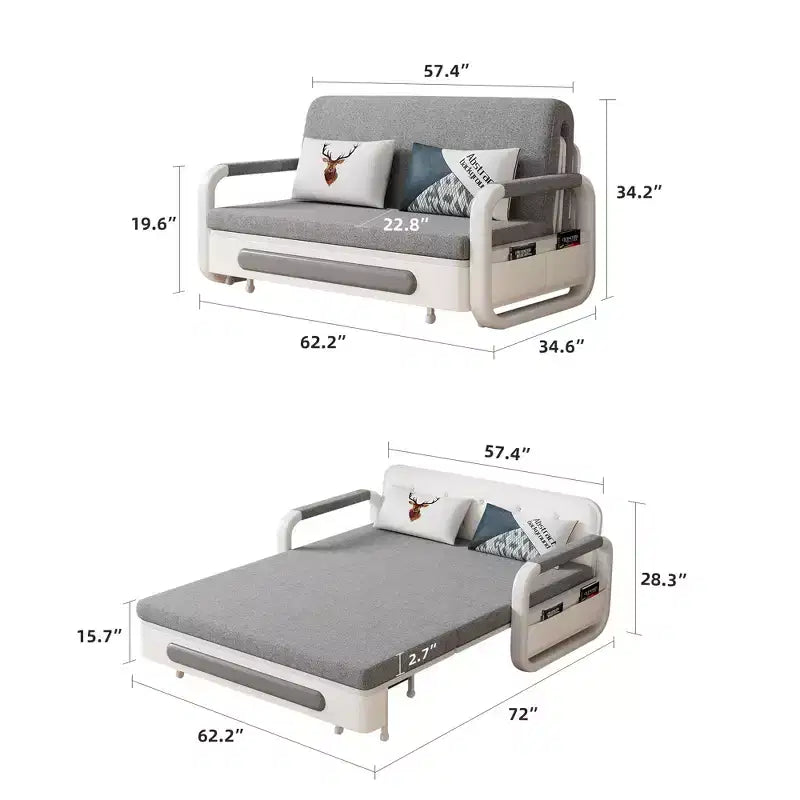 Luck Live Modern sofa bed 62.12 Sleeper Sofa, Folding Mattress Couch