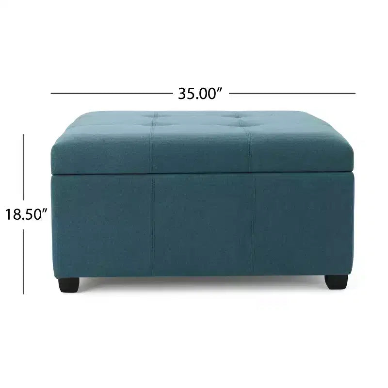 Christopher Knight Home Carlsbad Contemporary Upholstered Tufted Storage Ottoman