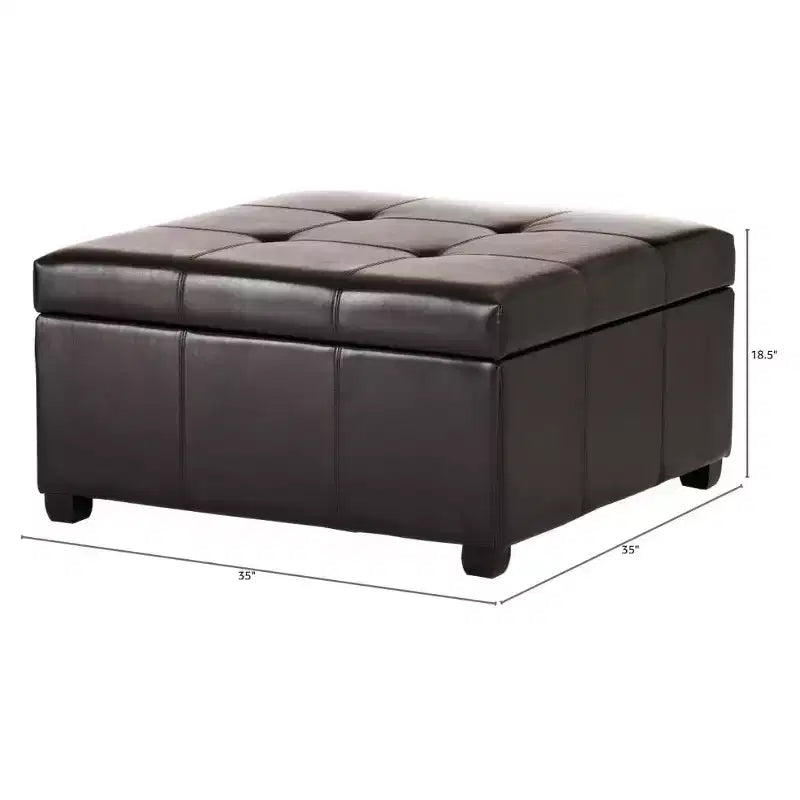 Christopher Knight Home Carlsbad Contemporary Upholstered Tufted Storage Ottoman