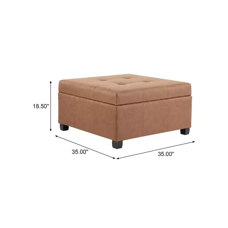 Christopher Knight Home Carlsbad Contemporary Upholstered Tufted Storage Ottoman