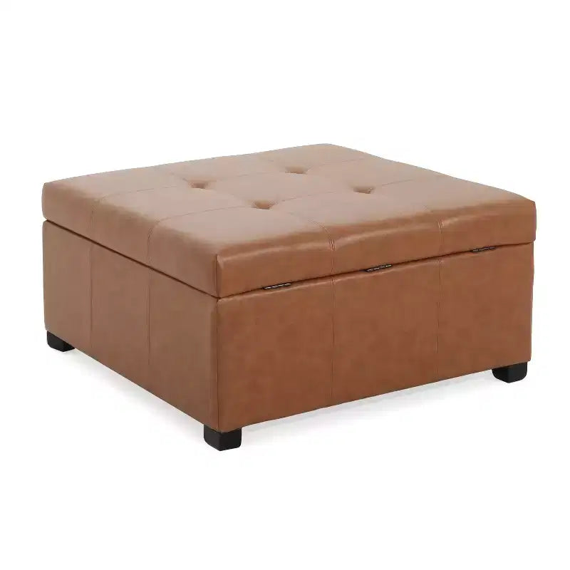 Christopher Knight Home Carlsbad Contemporary Upholstered Tufted Storage Ottoman