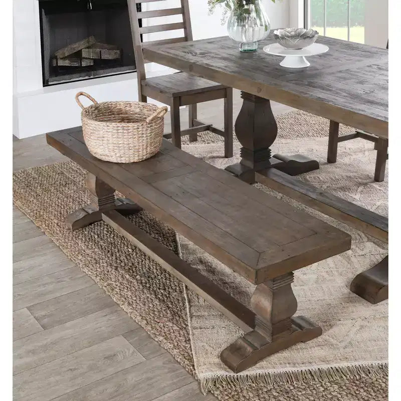 Christopher Knight Home Classic Gianna Farmhouse 66 Wooden Dining Bench