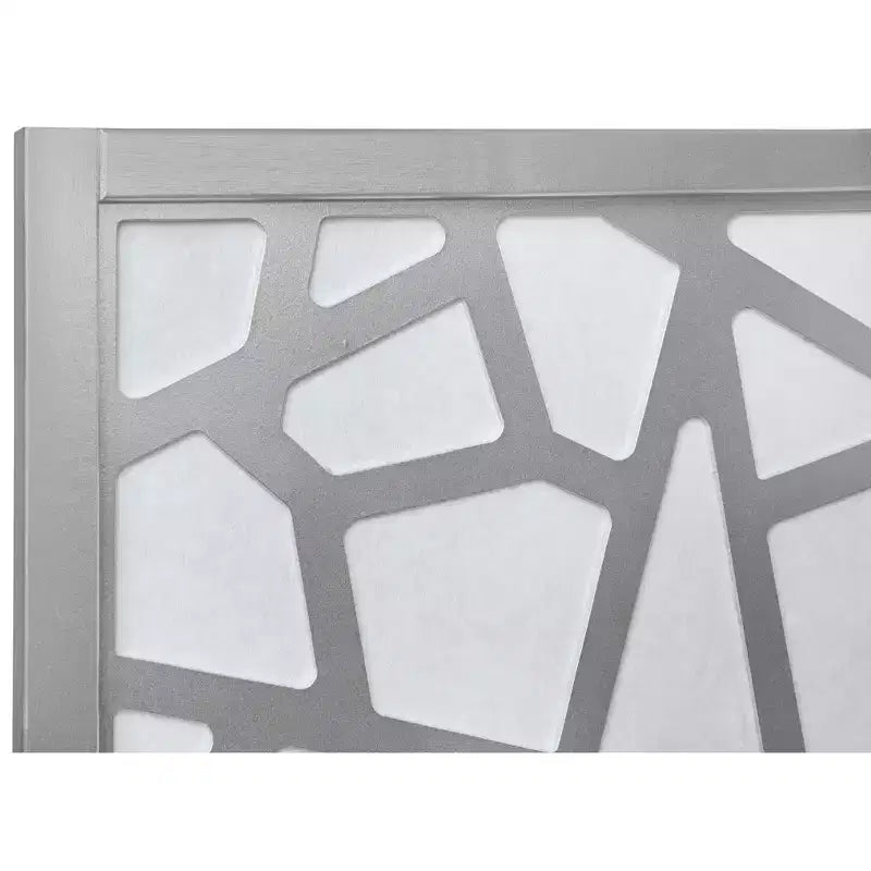 Giyano 4 Panel Screen Room Divider, Sliver